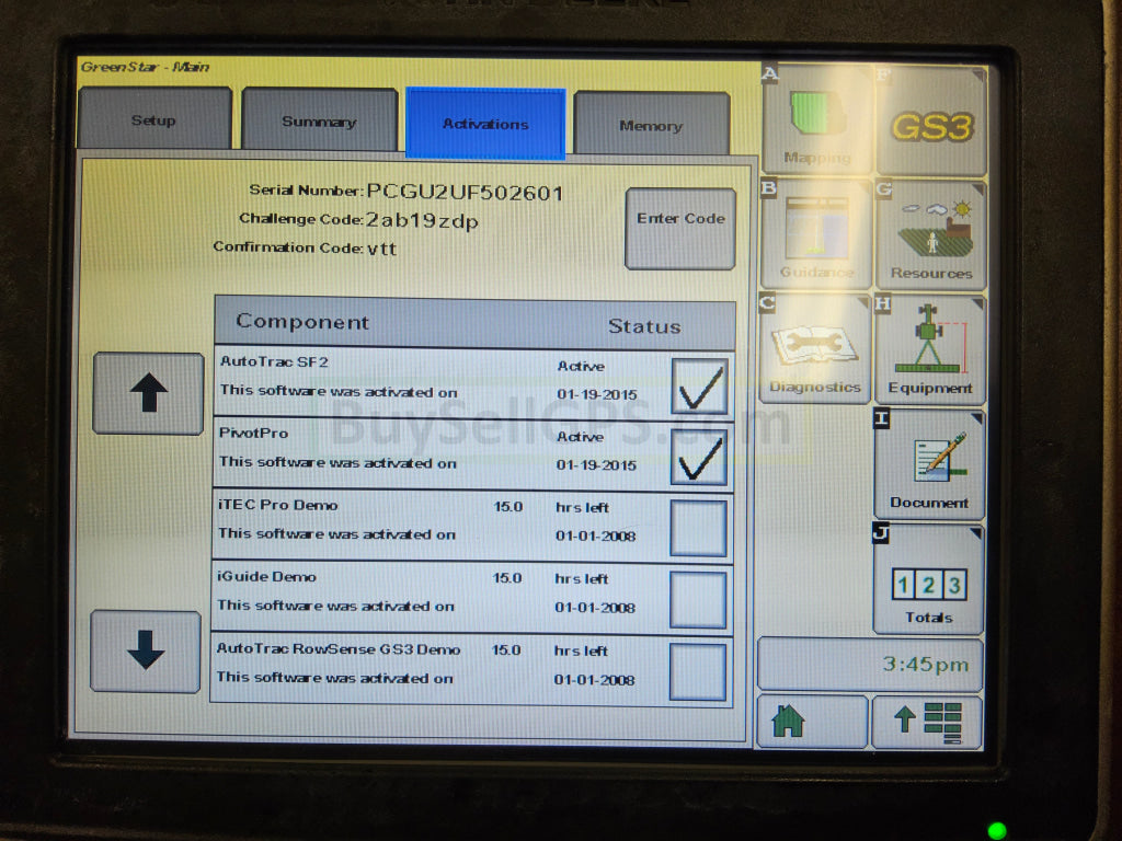 John Deere Greenstar™ Gs3 2630 Display Agriculture