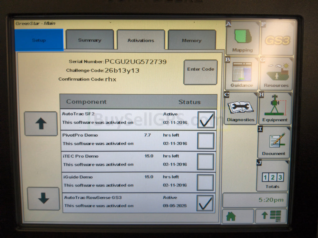 John Deere GreenStar™ GS3 2630 Display Agriculture