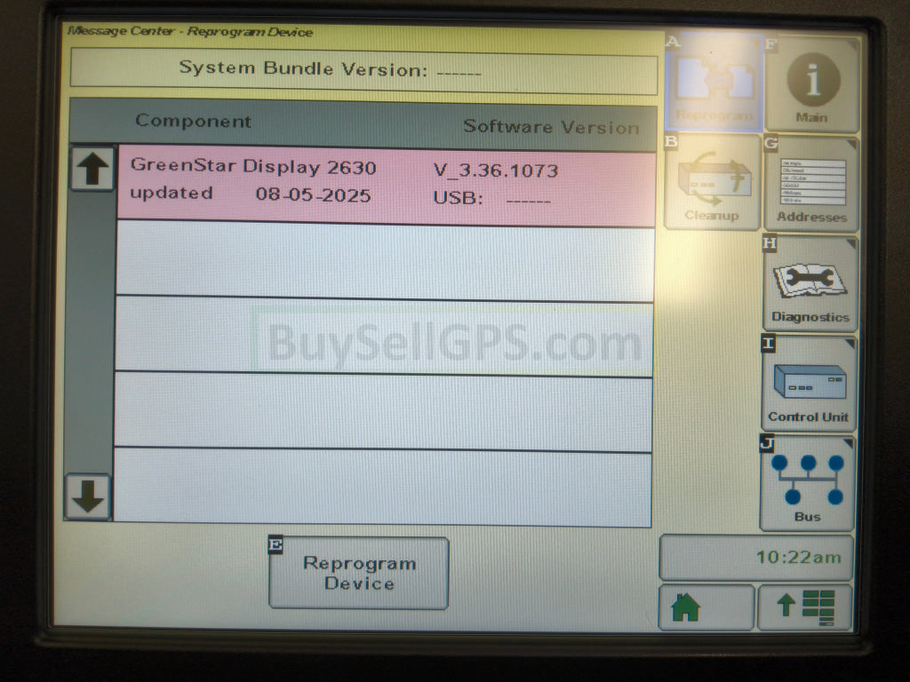 John Deere GreenStar™ GS3 2630 Display Agriculture