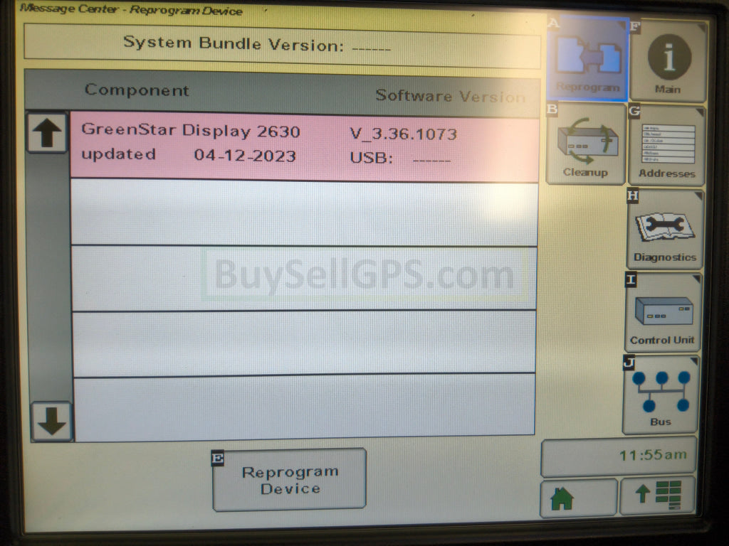 John Deere GreenStar™ GS3 2630 Display Agriculture