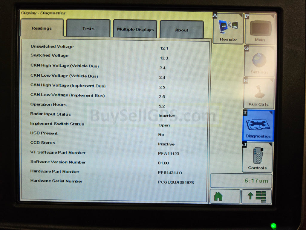 John Deere Greenstar™ Gs3 2630 Display Agriculture