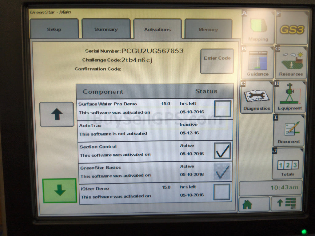 John Deere GreenStar™ GS3 2630 Display Agriculture
