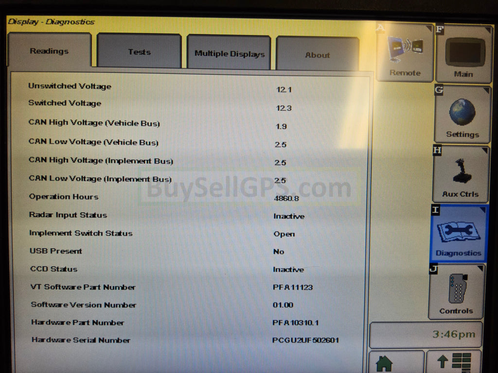 John Deere Greenstar™ Gs3 2630 Display Agriculture