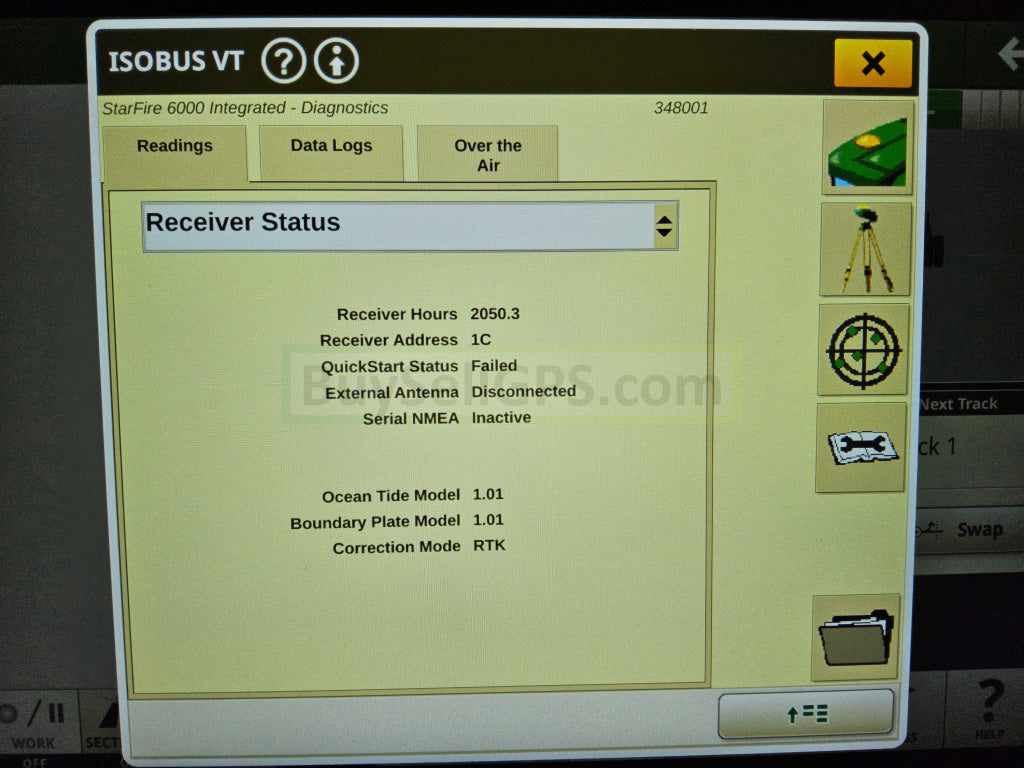 John Deere Integrated Starfire™ 6000 Gps Receiver Agriculture