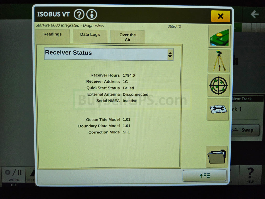 John Deere Integrated Starfire™ 6000 Gps Receiver Agriculture