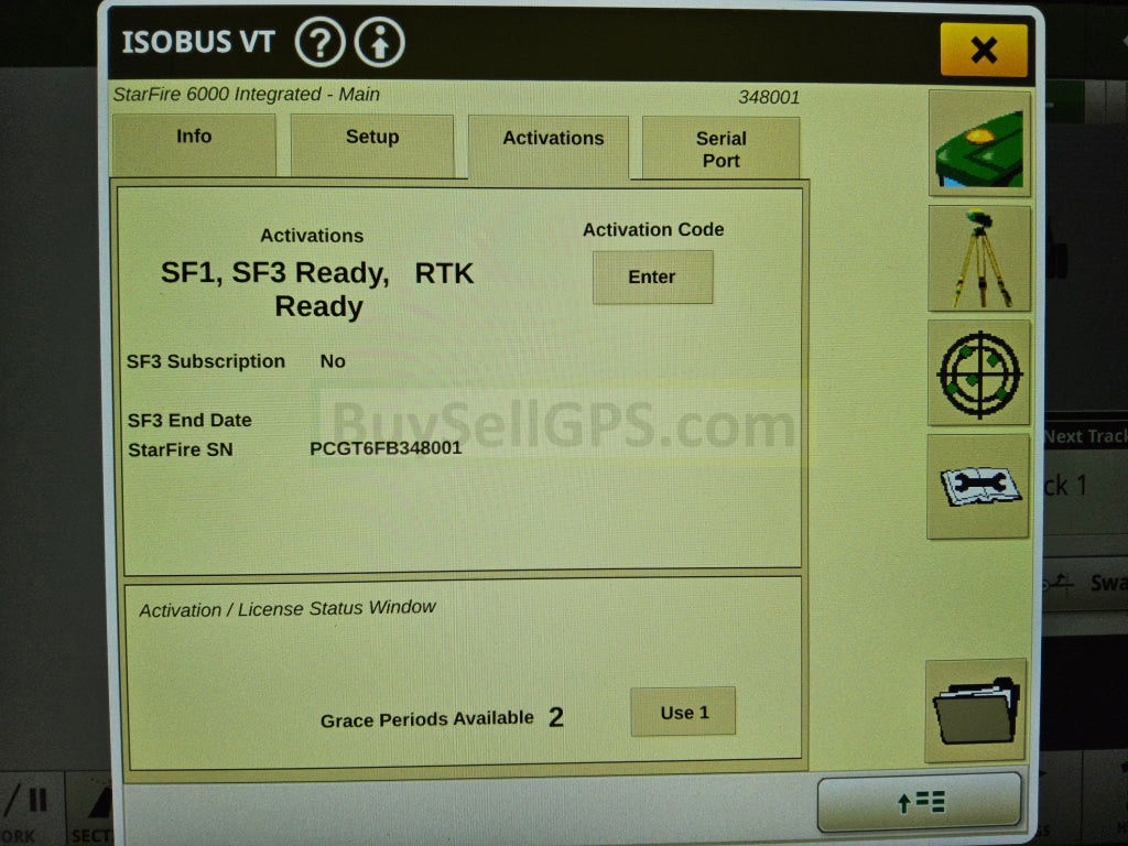 John Deere Integrated Starfire™ 6000 Gps Receiver Agriculture