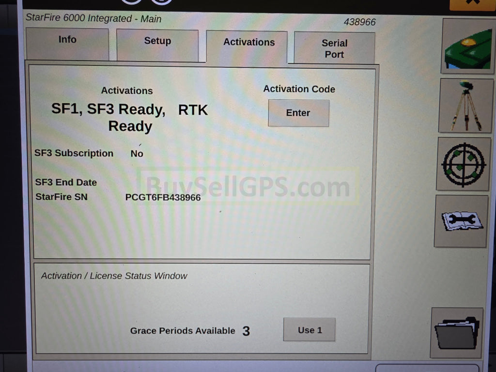 John Deere Integrated StarFire™ 6000 GPS Receiver MORE UNITS COMING SOON Agriculture