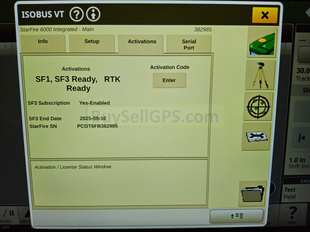 John Deere Integrated Starfire™ 6000 Gps Receiver Agriculture