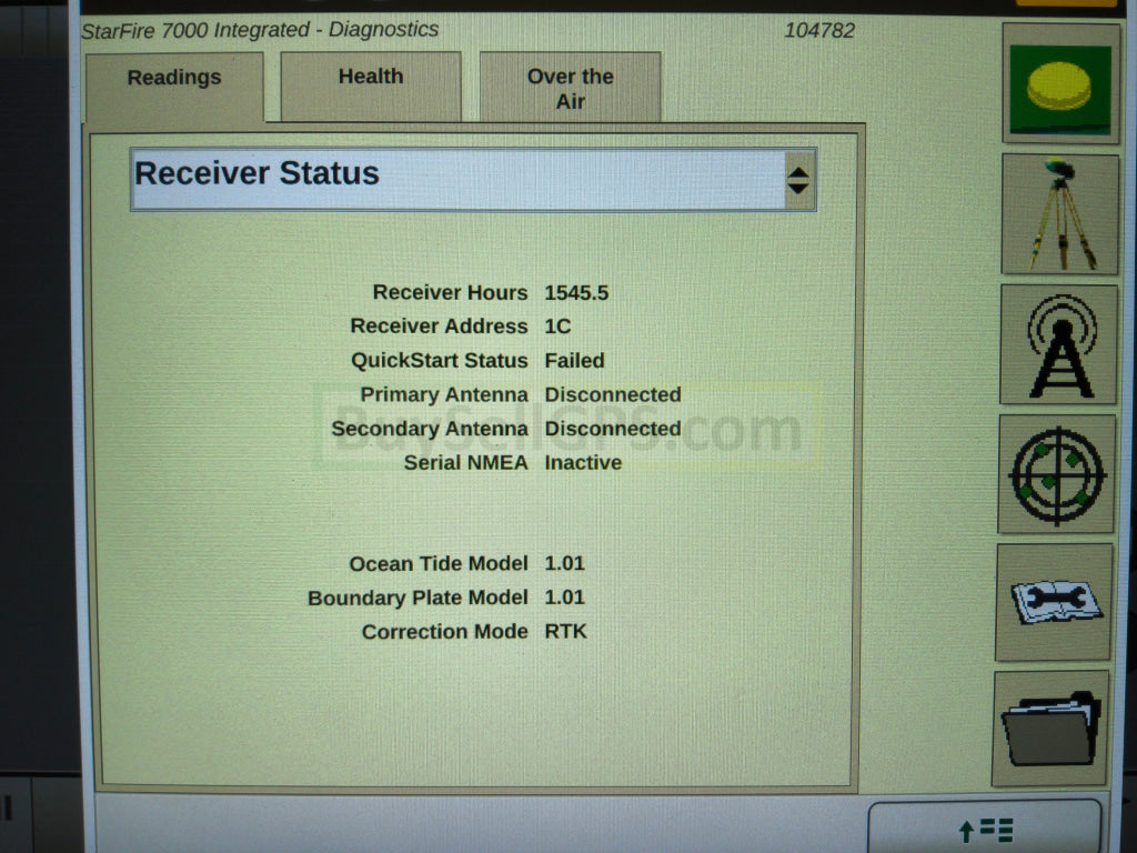 John Deere Integrated StarFire™ 7000 GPS Receiver 2022 Receiver 2021 Radio | RTK Ready with 900 Radio | Waterloo