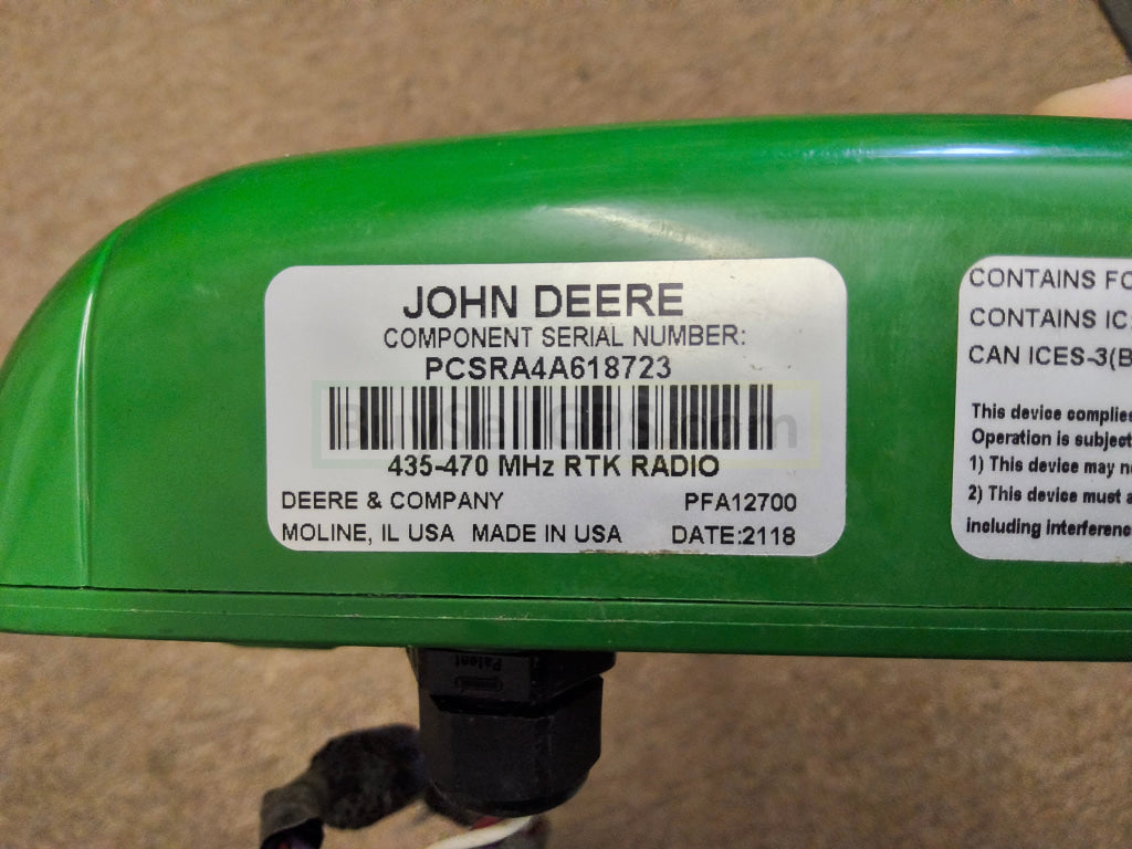 John Deere RTK Radio 450 Agriculture