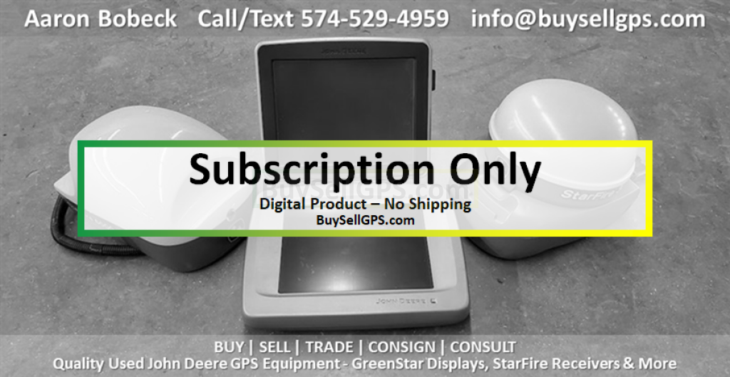 John Deere Sf3 Signal Subscription Agriculture