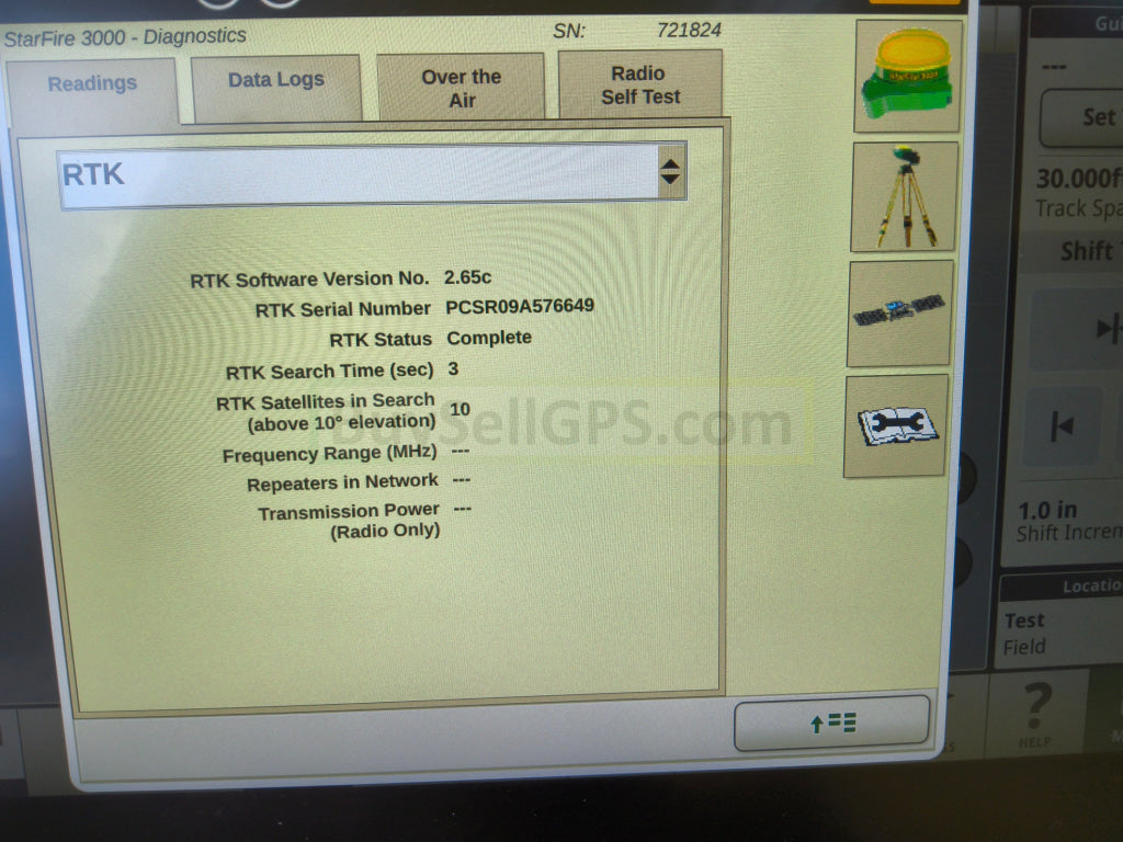 John Deere StarFire™ 3000 GPS Receiver 2014 Receiver and Radio | 21570 Hours | Good to Very Good Condition | RTK Ready