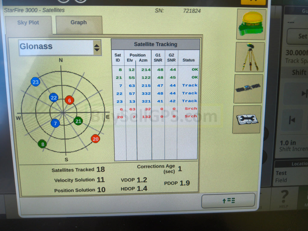 John Deere StarFire™ 3000 GPS Receiver 2014 Receiver and Radio | 21570 Hours | Good to Very Good Condition | RTK Ready