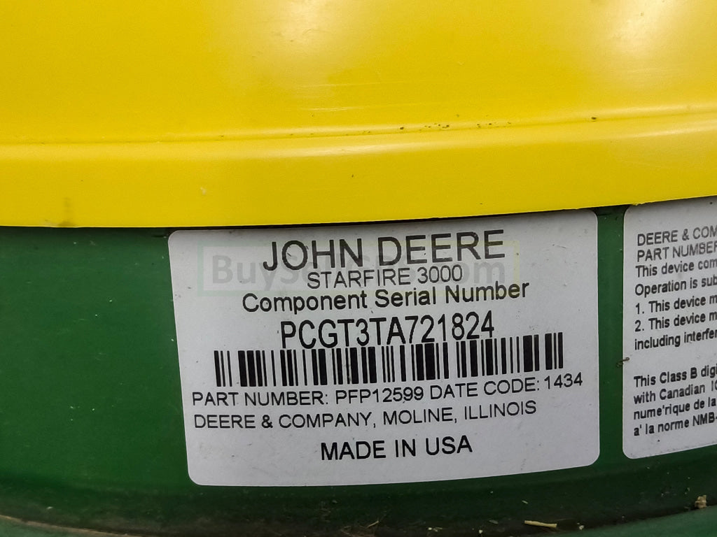 John Deere StarFire™ 3000 GPS Receiver 2014 Receiver and Radio | 21570 Hours | Good to Very Good Condition | RTK Ready