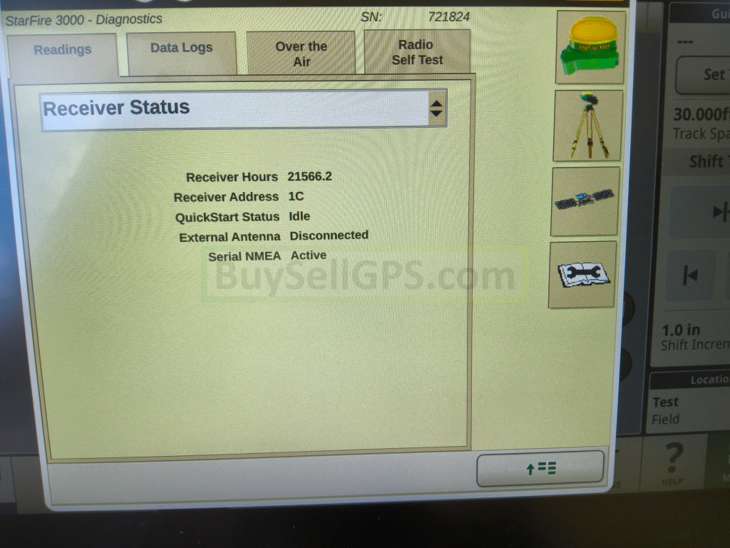 John Deere StarFire™ 3000 GPS Receiver 2014 Receiver and Radio | 21570 Hours | Good to Very Good Condition | RTK Ready