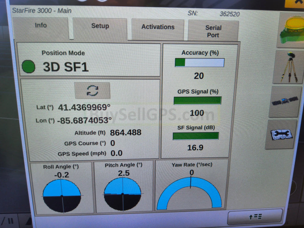 John Deere StarFire™ 3000 GPS Receiver Agriculture