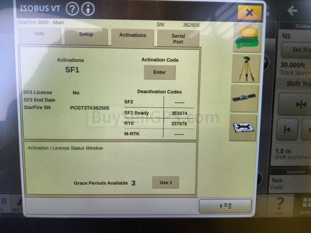 John Deere StarFire™ 3000 GPS Receiver Agriculture