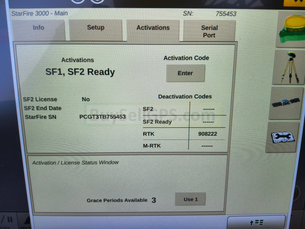 John Deere StarFire™ 3000 GPS Receiver Agriculture