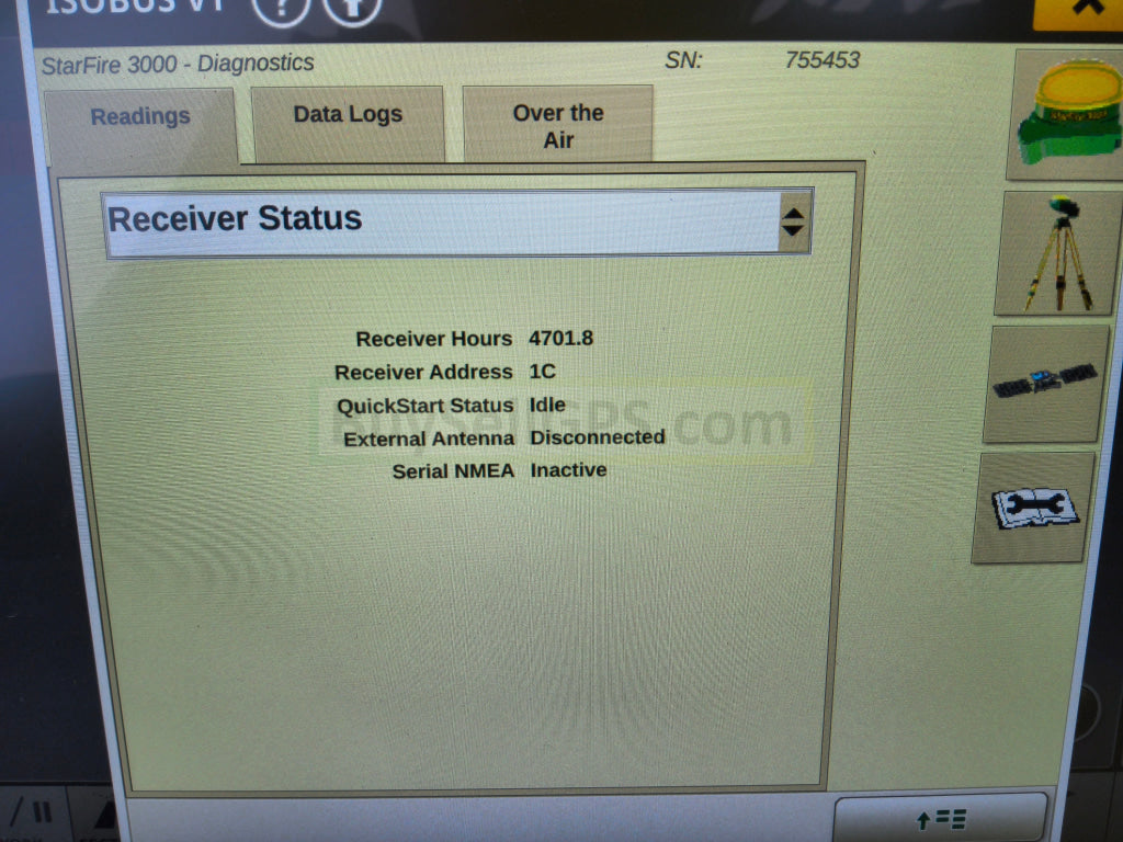 John Deere StarFire™ 3000 GPS Receiver Agriculture