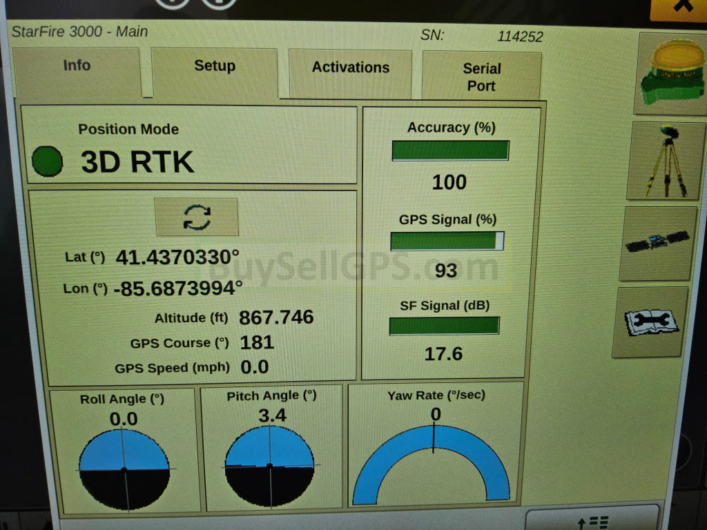 John Deere Starfire™ 3000 Gps Receiver Agriculture