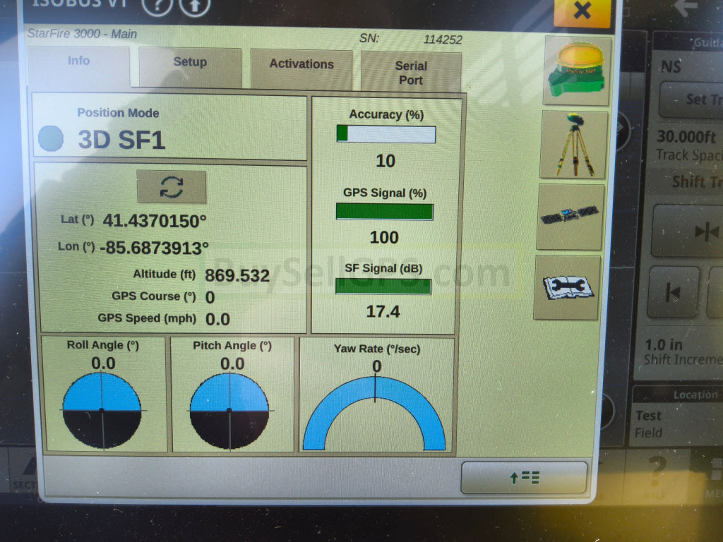 John Deere StarFire™ 3000 GPS Receiver Agriculture