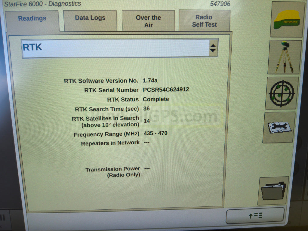 John Deere StarFire™ 6000 GPS Receiver Agriculture