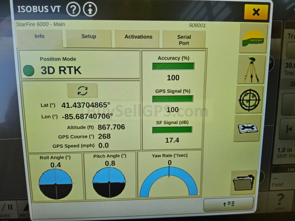 John Deere Starfire™ 6000 Gps Receiver Agriculture