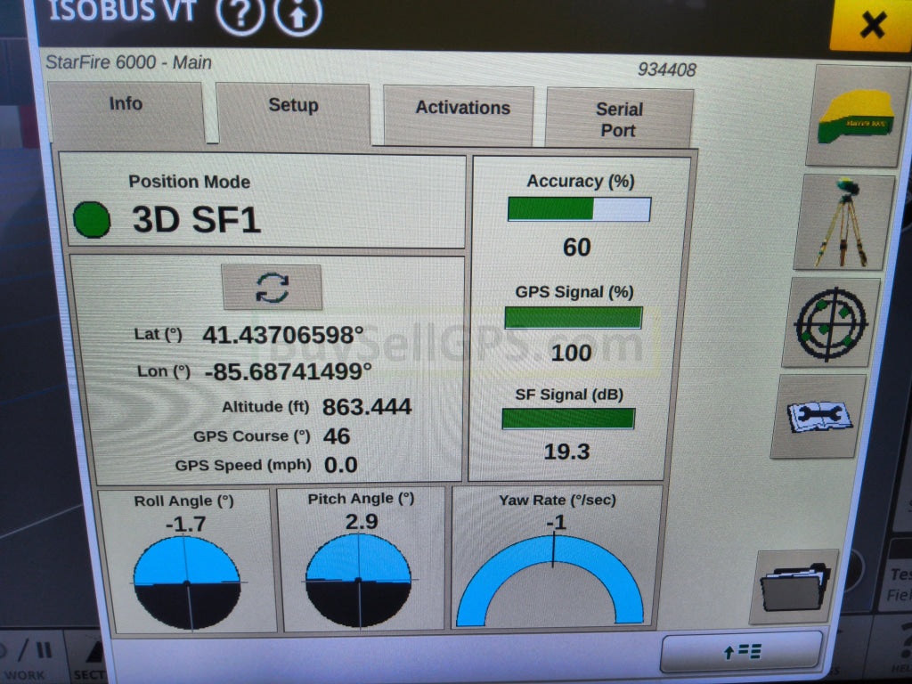 John Deere Starfire™ 6000 Gps Receiver Agriculture