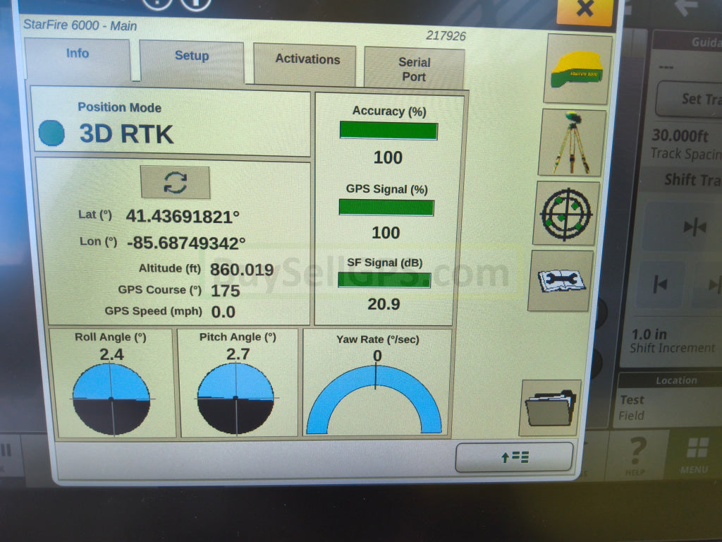 John Deere StarFire™ 6000 GPS Receiver Agriculture