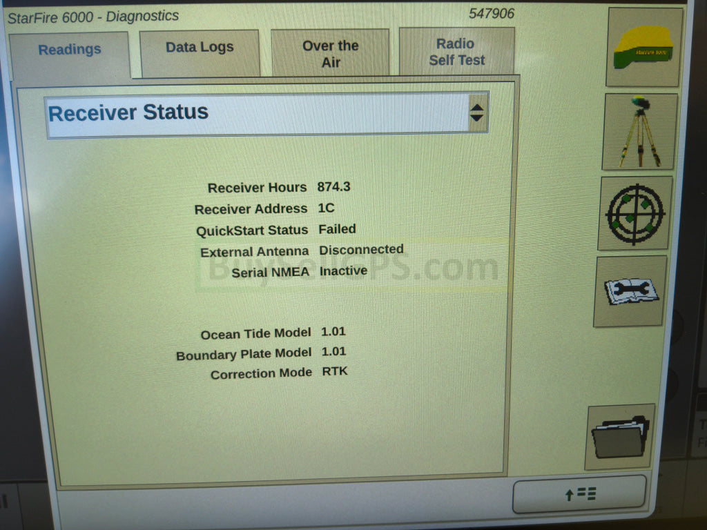 John Deere StarFire™ 6000 GPS Receiver Agriculture