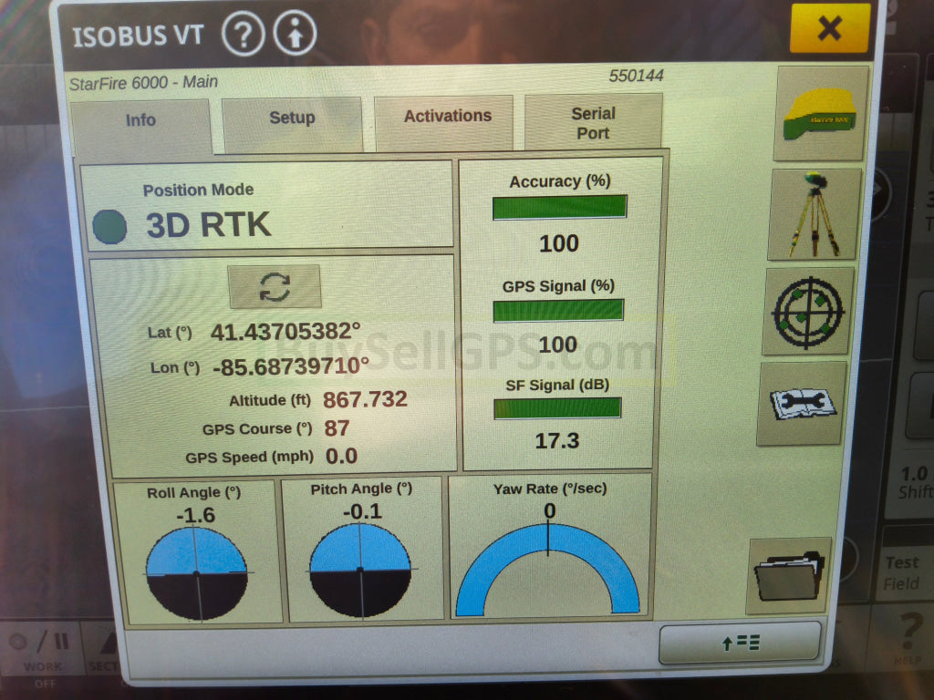 John Deere Starfire™ 6000 Gps Receiver Agriculture