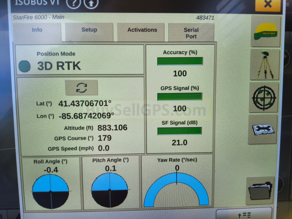 John Deere Starfire™ 6000 Gps Receiver Agriculture