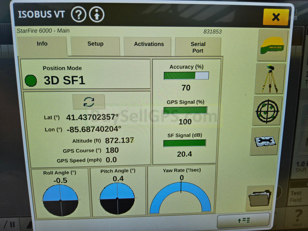 John Deere Starfire™ 6000 Gps Receiver Agriculture