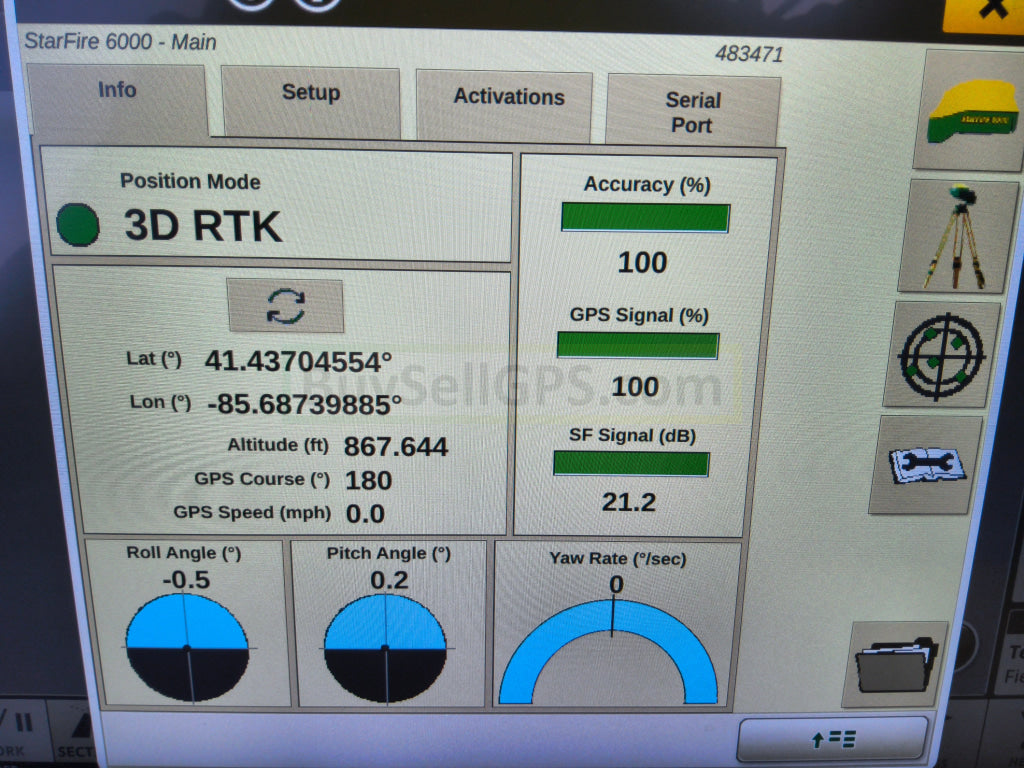 John Deere Starfire™ 6000 Gps Receiver Agriculture