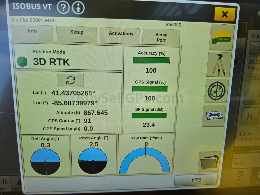 John Deere Starfire™ 6000 Gps Receiver Agriculture