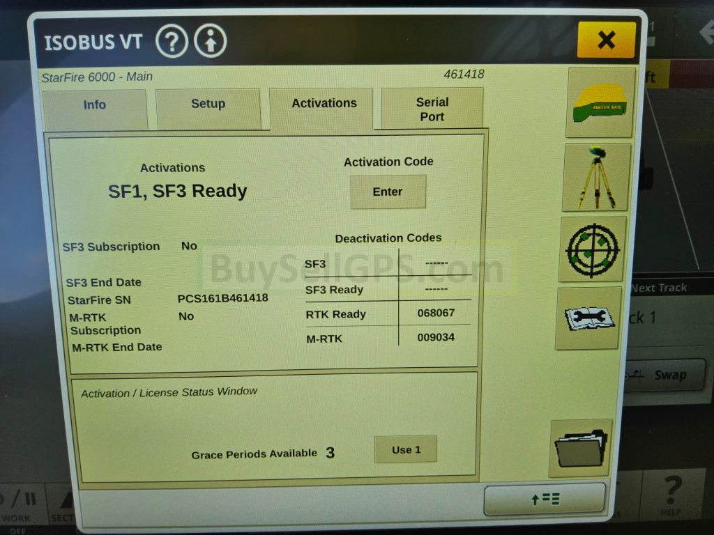 John Deere Starfire 6000 Gps Receiver Agriculture