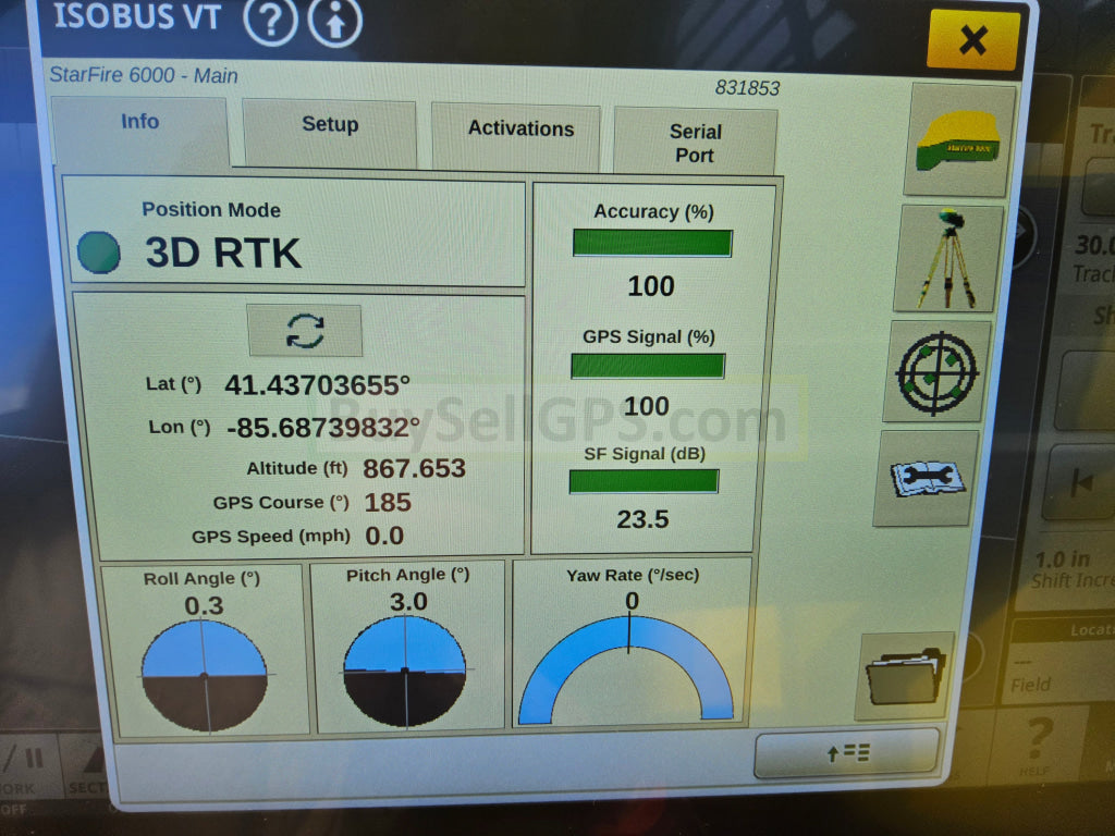 John Deere Starfire™ 6000 Gps Receiver Agriculture