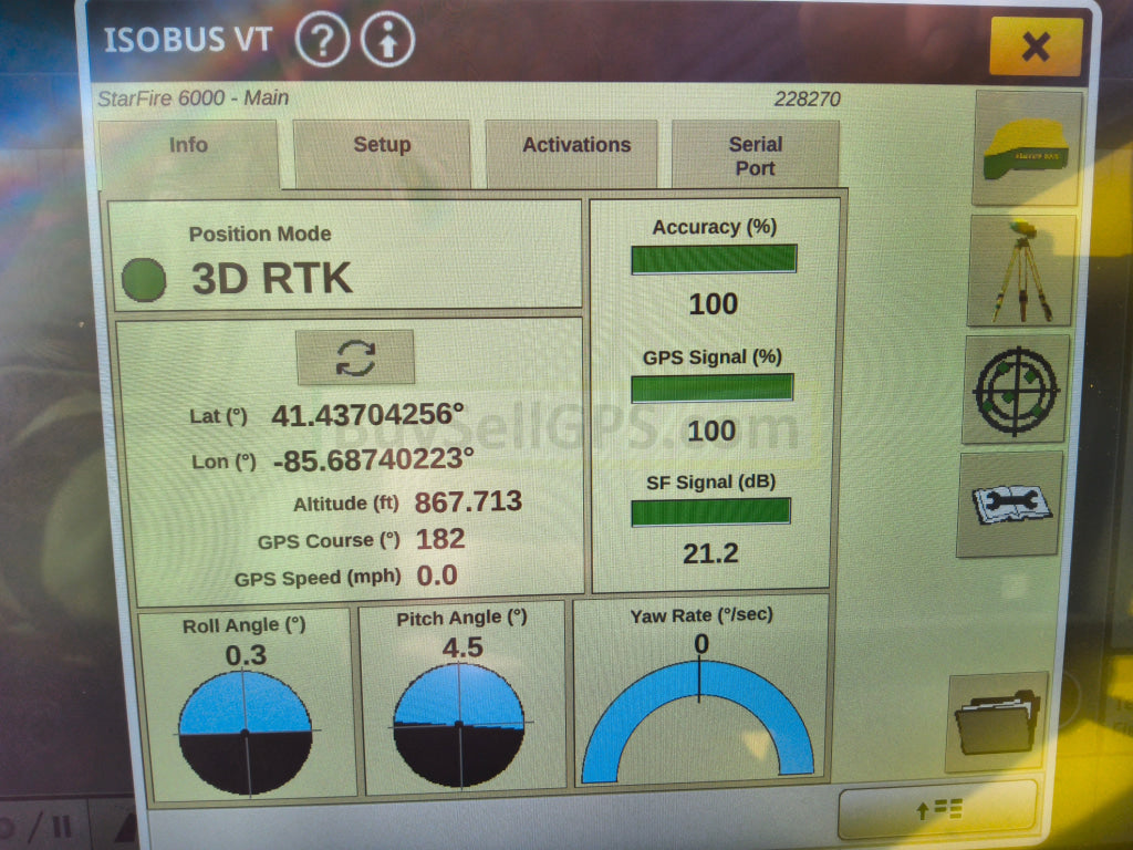 John Deere Starfire™ 6000 Gps Receiver Agriculture