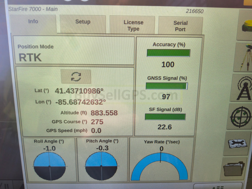 John Deere StarFire™ 7000 Universal GPS Receiver Agriculture