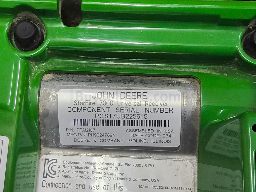 John Deere StarFire™ 7000 Universal GPS Receiver Agriculture