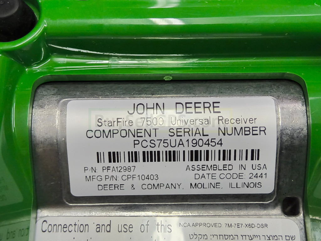 John Deere StarFire™ 7500 Universal GPS Receiver Agriculture