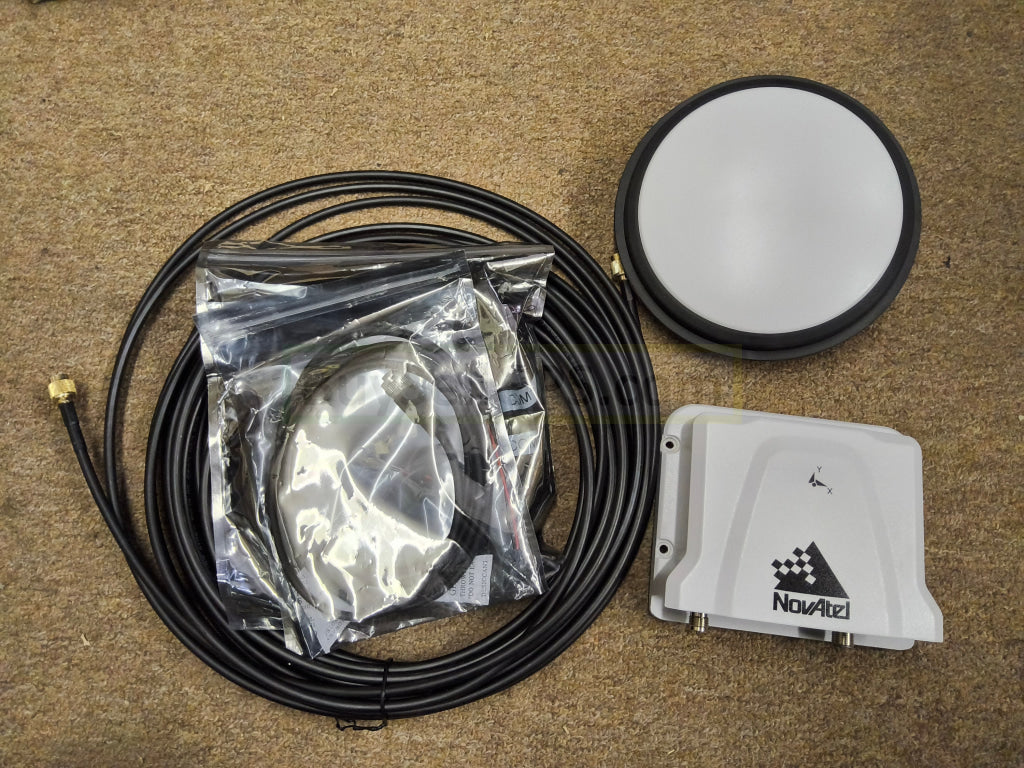 Novatel RTK Base Station Used PwrPak 7 with Used 850 Antenna | Ethernet and Wifi GPS + Glonass Only - can be upgraded