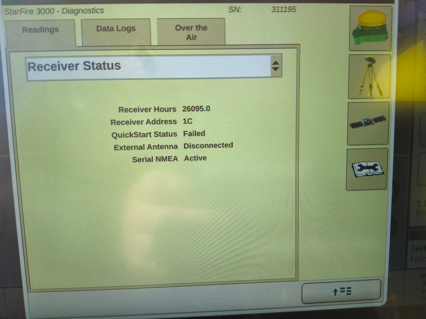 John Deere StarFire™ 3000 GPS Receiver