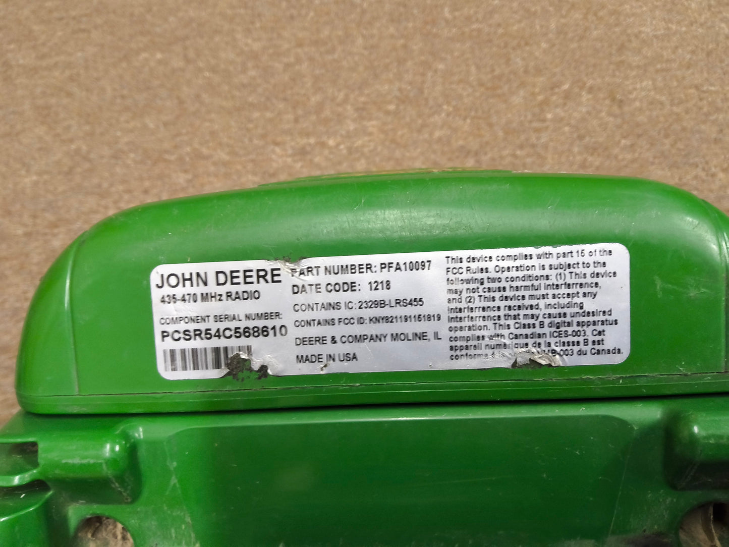 John Deere StarFire™ 6000 GPS Receiver