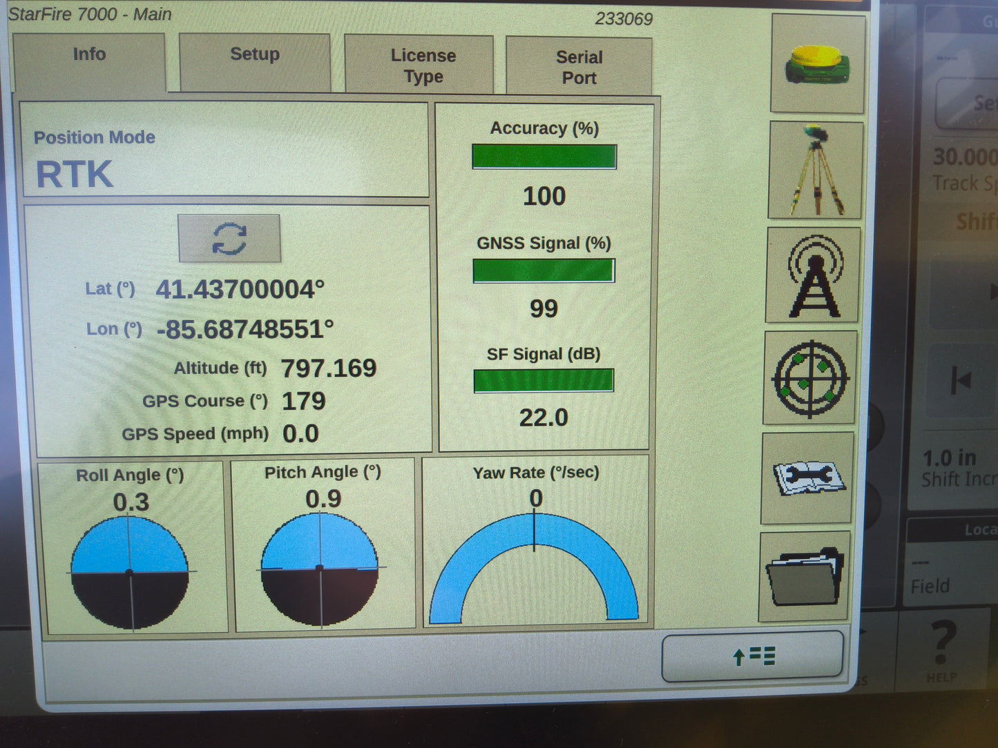 John Deere StarFire™ 7000 Universal GPS Receiver