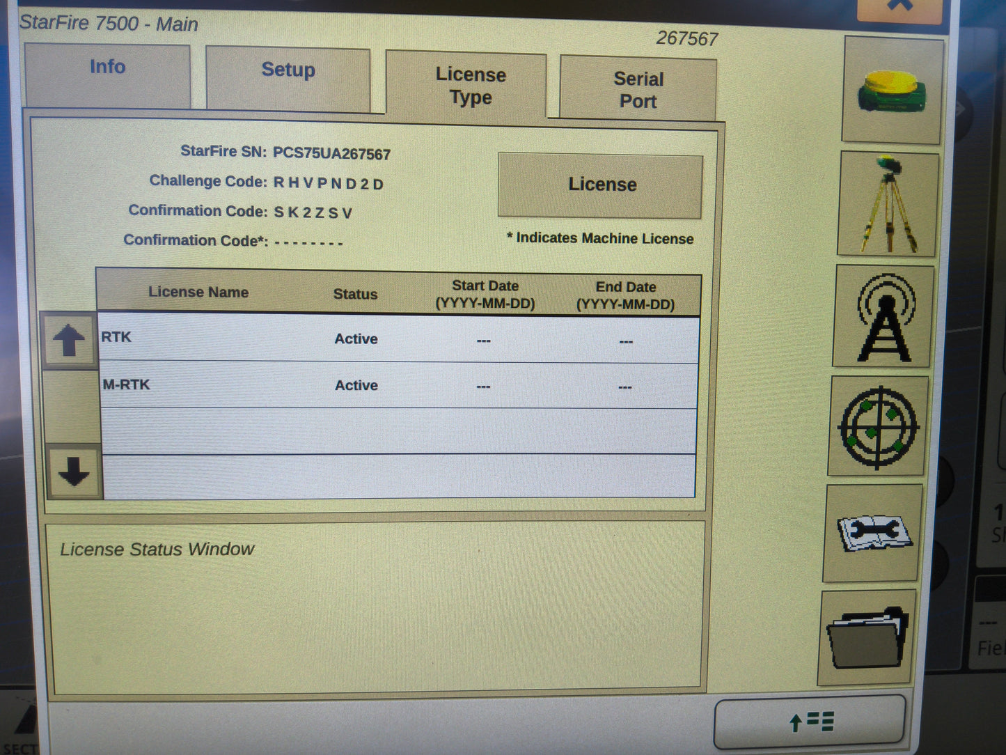 John Deere StarFire™ 7500 Universal GPS Receiver