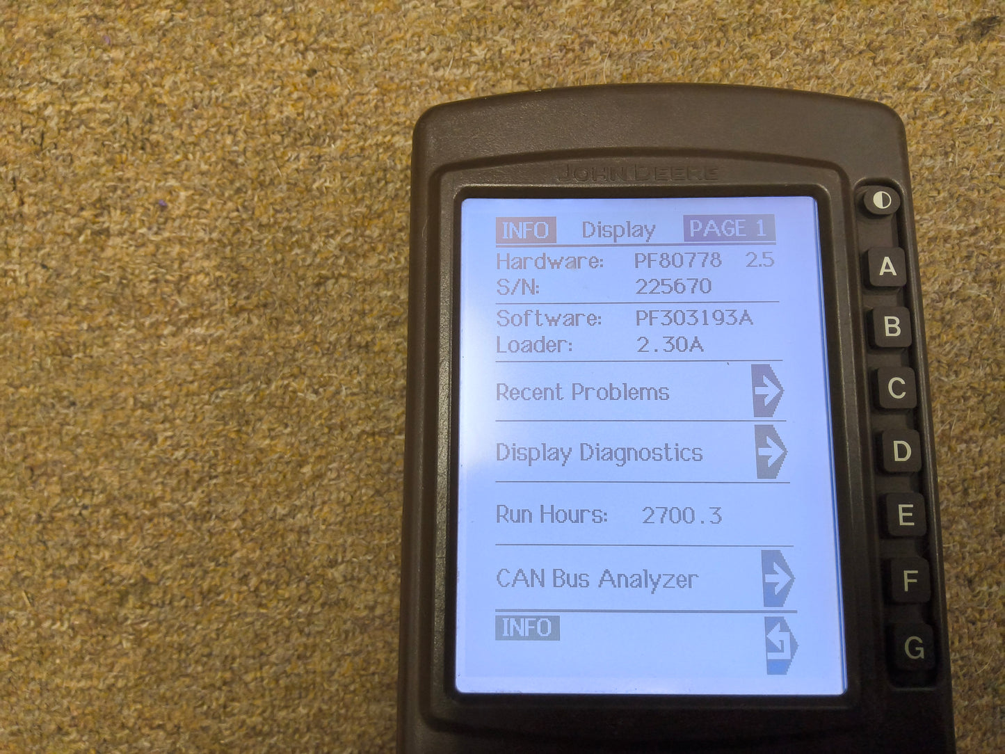 John Deere Original GreenStar™ Display (GSD4 / BrownBox) - Key Cards Mobile Processors etc