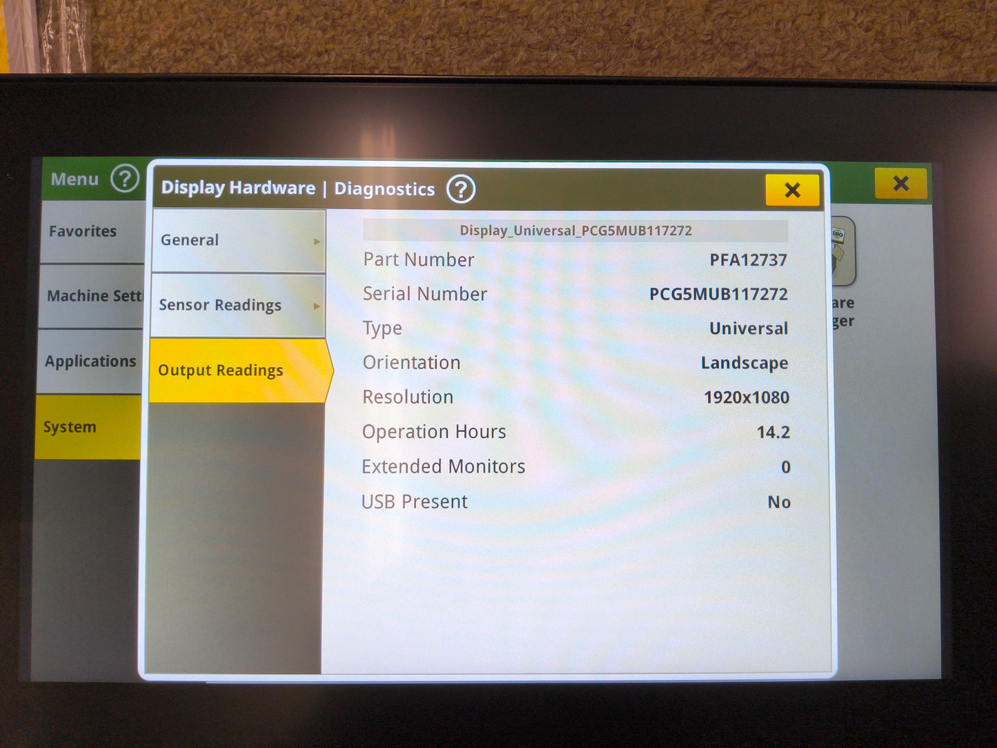 John Deere G5 Universal Display