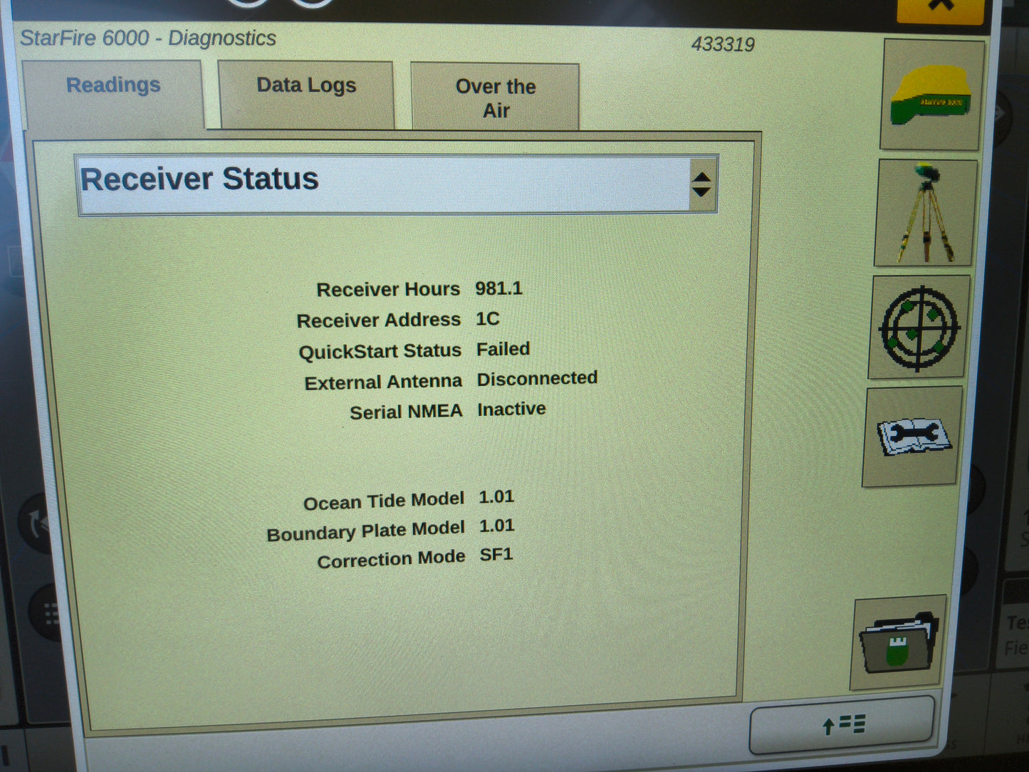John Deere StarFire™ 6000 GPS Receiver