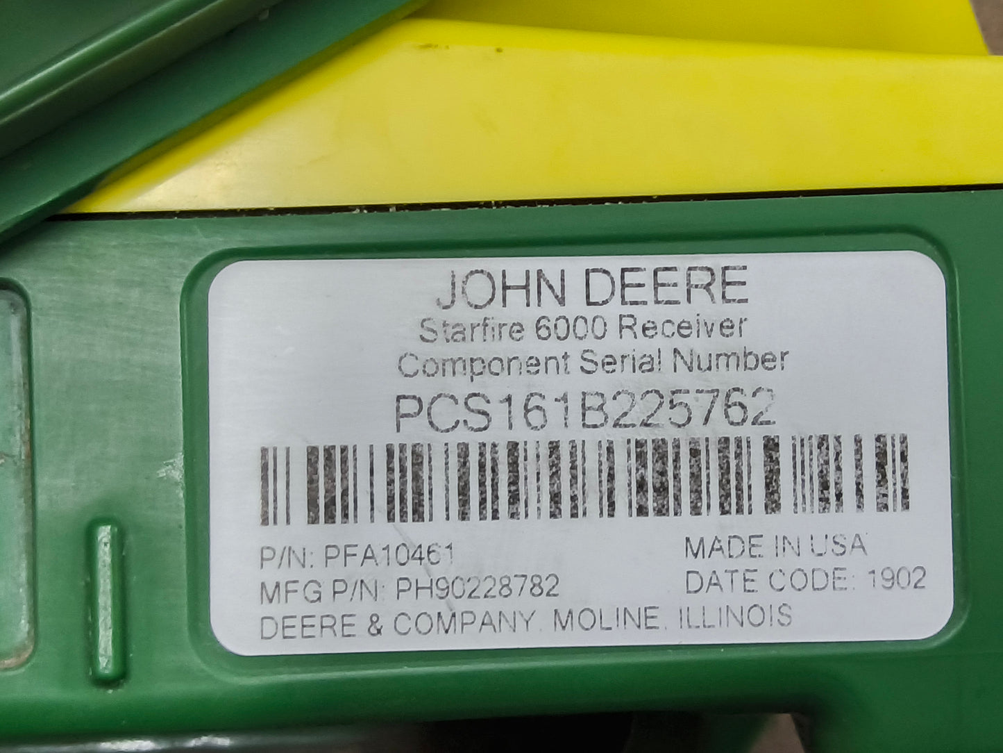 John Deere StarFire™ 6000 GPS Receiver